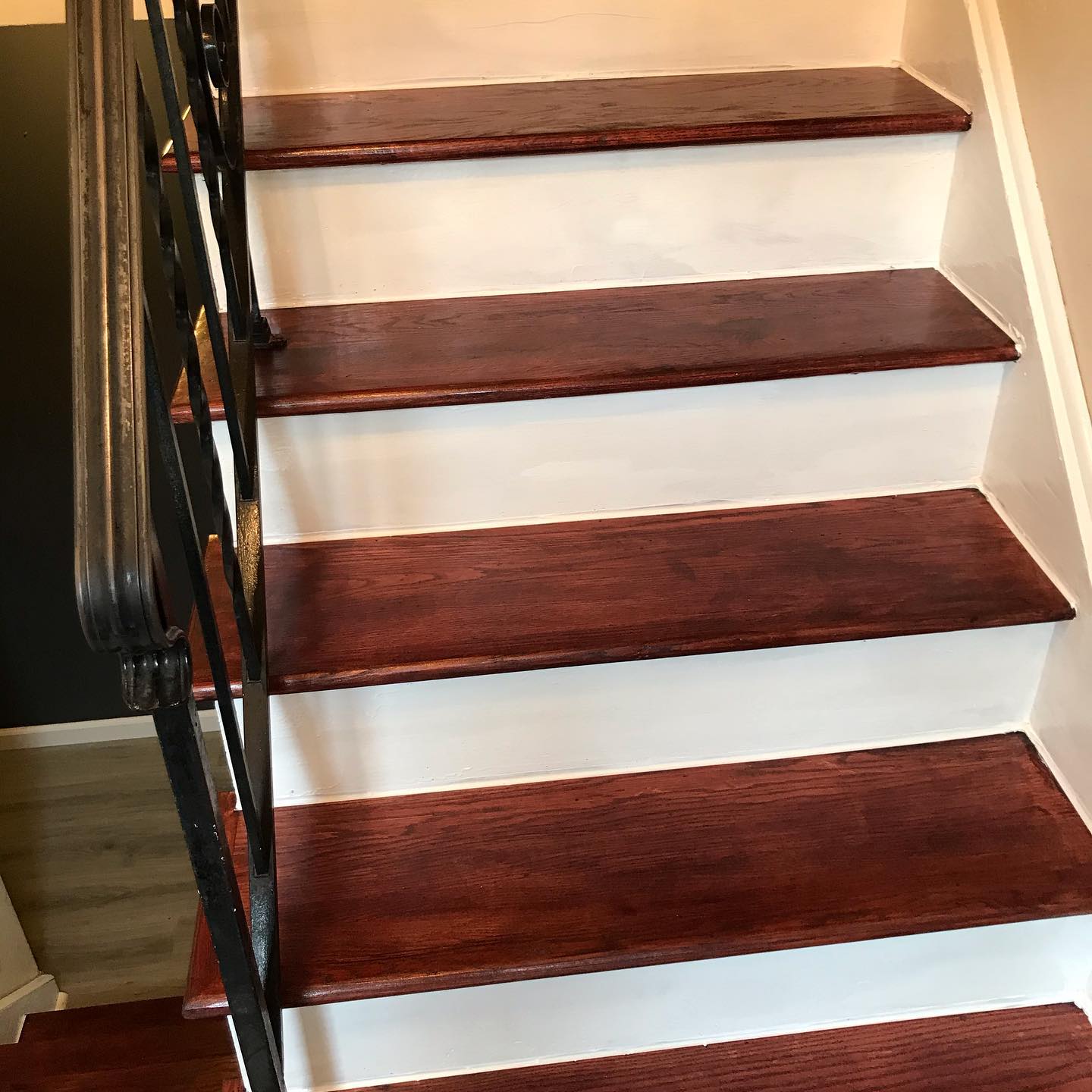 Buff and recoat bringing sheen back to traffic lanes